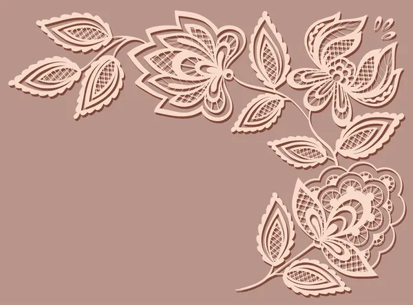 Beau motif floral, un élément de design dans l'ancien style . — Image vectorielle