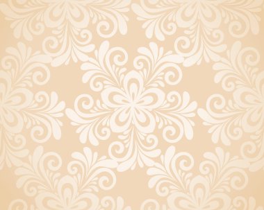 Altın çiçeklerle mükemmel sorunsuz çiçek arka plan.