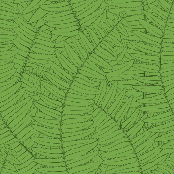Beautiful seamless background with fern leaves Vector Graphics