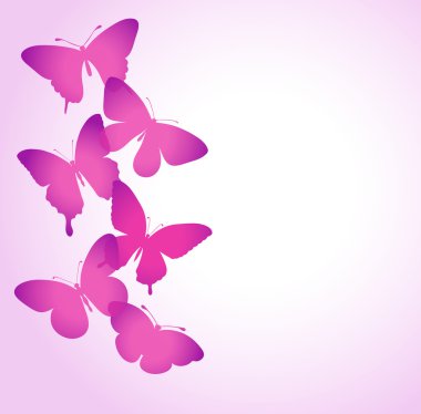 Arkaplanda kelebekler uçuşuyor..