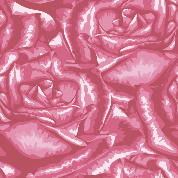 Hermoso fondo sin costuras con rosas rosadas . — Archivo Imágenes Vectoriales