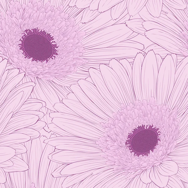 Schöner Hintergrund mit Gerbera-Blume . — Stockvektor