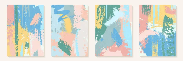 Tvůrčí Minimalistický Ručně Malované Abstraktní Umění Pozadí Tahem Štětcem Abstraktní — Stockový vektor