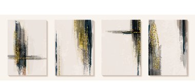 Yaratıcı minimalist el yapımı soyut sanat arkaplanı fırça darbesi ile soyut sanat klasik renkleri. Duvar dekorasyonu, kartpostal, poster veya broşür, ev dekorasyonu için tasarım.