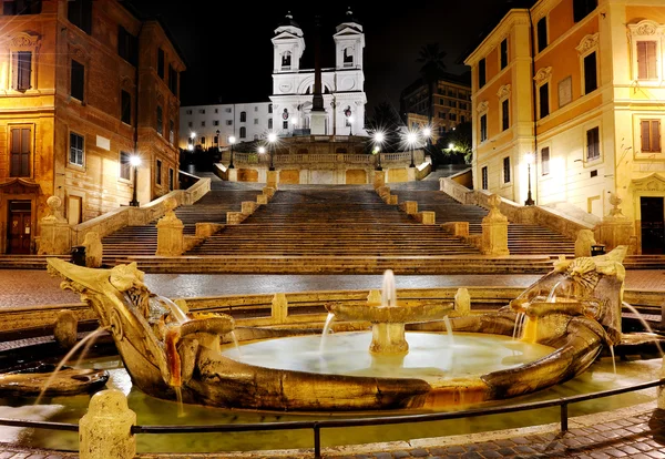 Piazza di spagna och Spanska trappan, Rom, Italien — Stockfoto