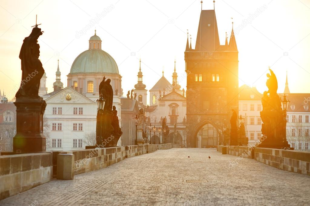 Charles Bridge (Karluv Most) and Lesser Town Tower