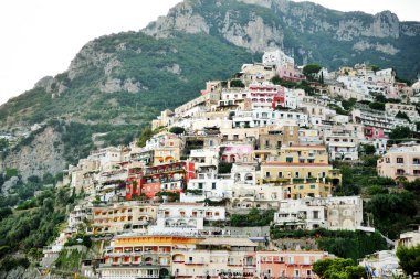 Positano güzel panoramik manzarası
