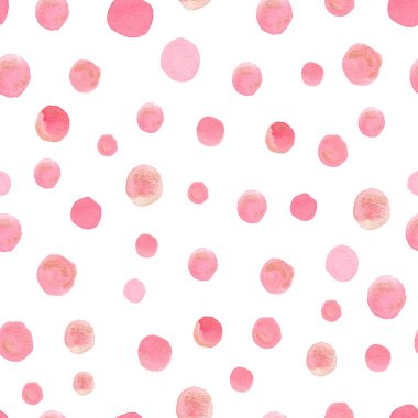 Suluboya yuvarlak damla kusursuz desen soyut arkaplan. Elle boyanmış resim.