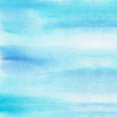 Abstract light blue watercolor hand-painted for background. Stain artistic used as being an element in the decorative design of background, header, brochure, poster, card, cover or banner.