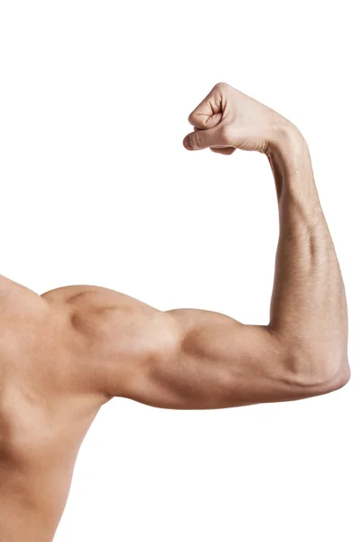 Fechar o braço muscular do homem — Fotografia de Stock