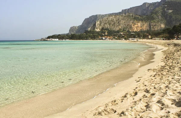 Praia de mondello — Fotografia de Stock