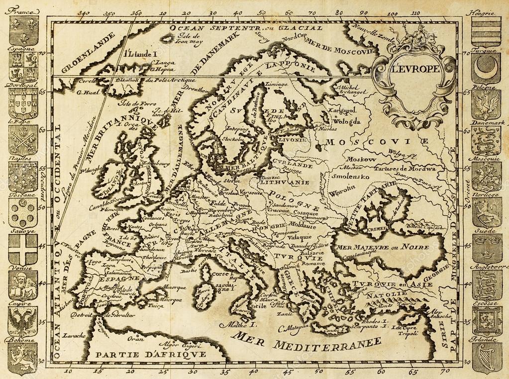 Ancienne Carte De L Europe | My blog