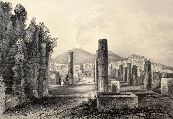 Pompeii-forum — Stockfoto