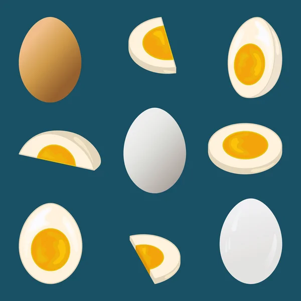 Huevo duro. — Archivo Imágenes Vectoriales