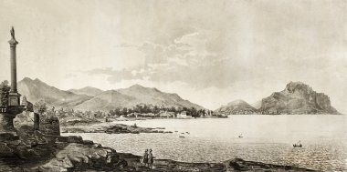 Palermo görünümünden bagheria, İtalya