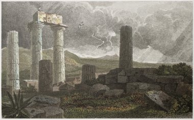 Temple of Juno columns clipart