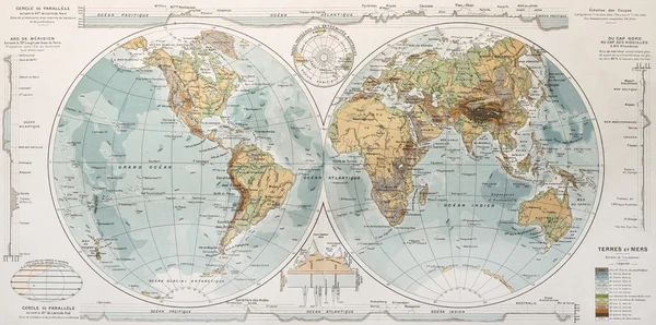 Mapa do mundo — Fotografia de Stock