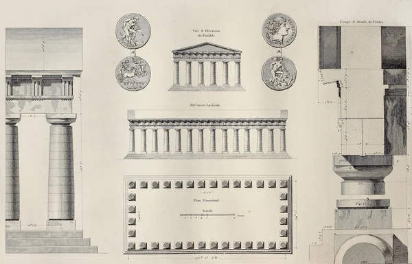 segesta Tapınağı geometrik planı