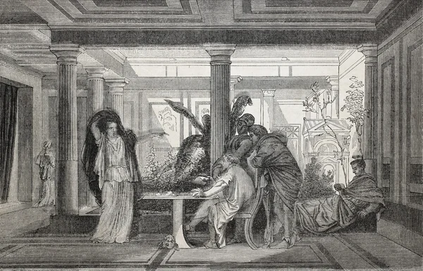 Pompejanisches Haus — Stockfoto