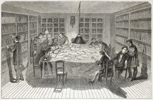 Pracownicy biblioteki — Zdjęcie stockowe
