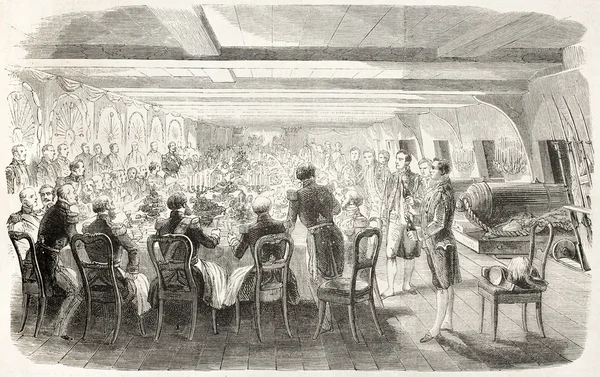 Lower deck banquet — Stock Photo, Image