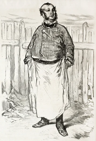 Man in apron — Stock Photo, Image