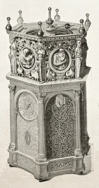 Old clock quinquies — Stock Photo, Image