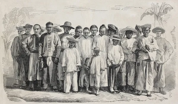 Chinese immigrants — Stock Photo, Image