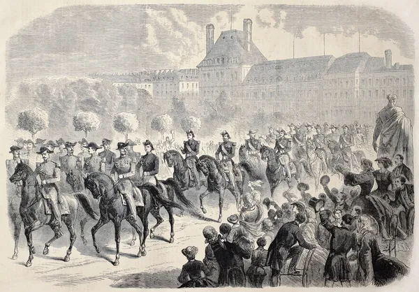 馬に乗ってナポレオン 3 世 — ストック写真