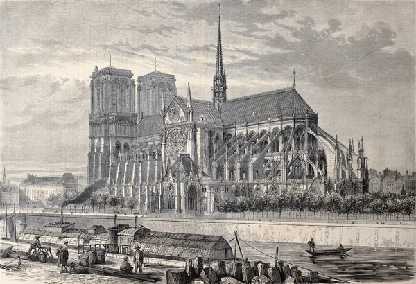 Notre Dame w Paryżu — Zdjęcie stockowe