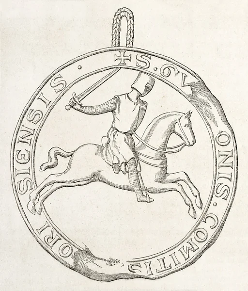 Equestrian seal bis — Stock Photo, Image