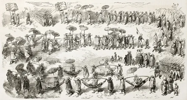 Бонарская процессия — стоковое фото