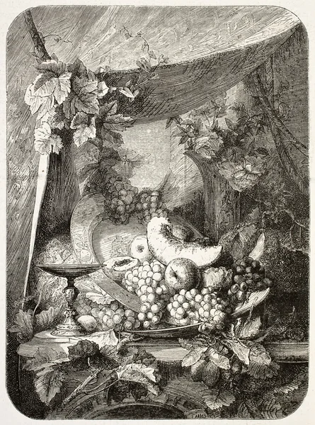 Frutta e fiori — Foto Stock