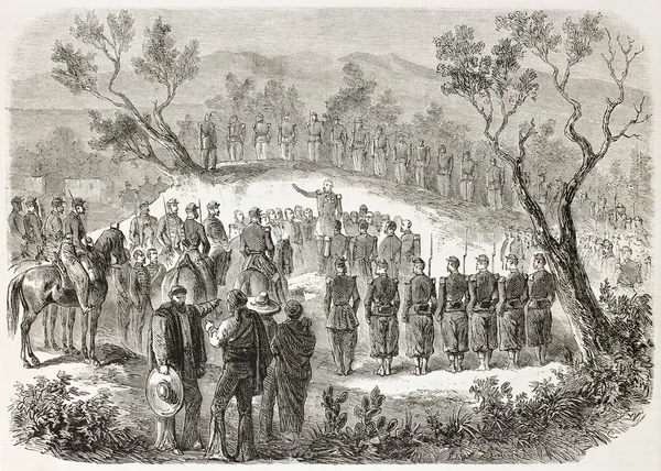 Στρατιωτικού κηδεία — Φωτογραφία Αρχείου