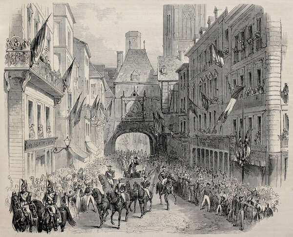 Императорская семья в Руане
