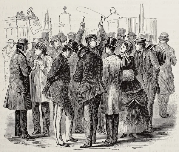 küçük bir grup eski Illustration. lamy tarafından özgün, creatd ve cosson-smeeton, l'illustration, journal universel, paris, 1868 yayımlandı