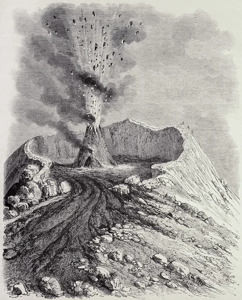 Eruzione del Vesuvio — Foto Stock