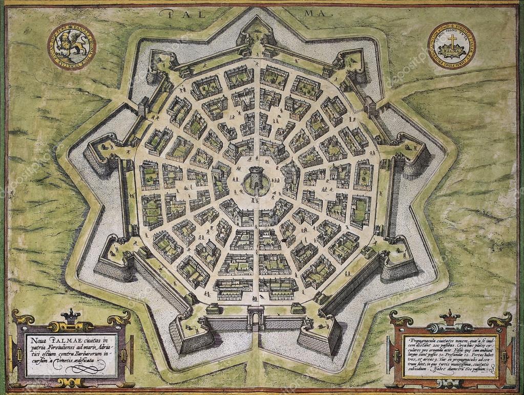 mapa de palmanova Palmanova Old Map Stock Photo C Marzolino 13290860 mapa de palmanova
