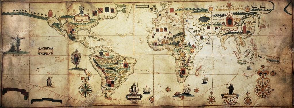 Old Map of Portugal Mapa de Portugal Portuguese map Vintage Map