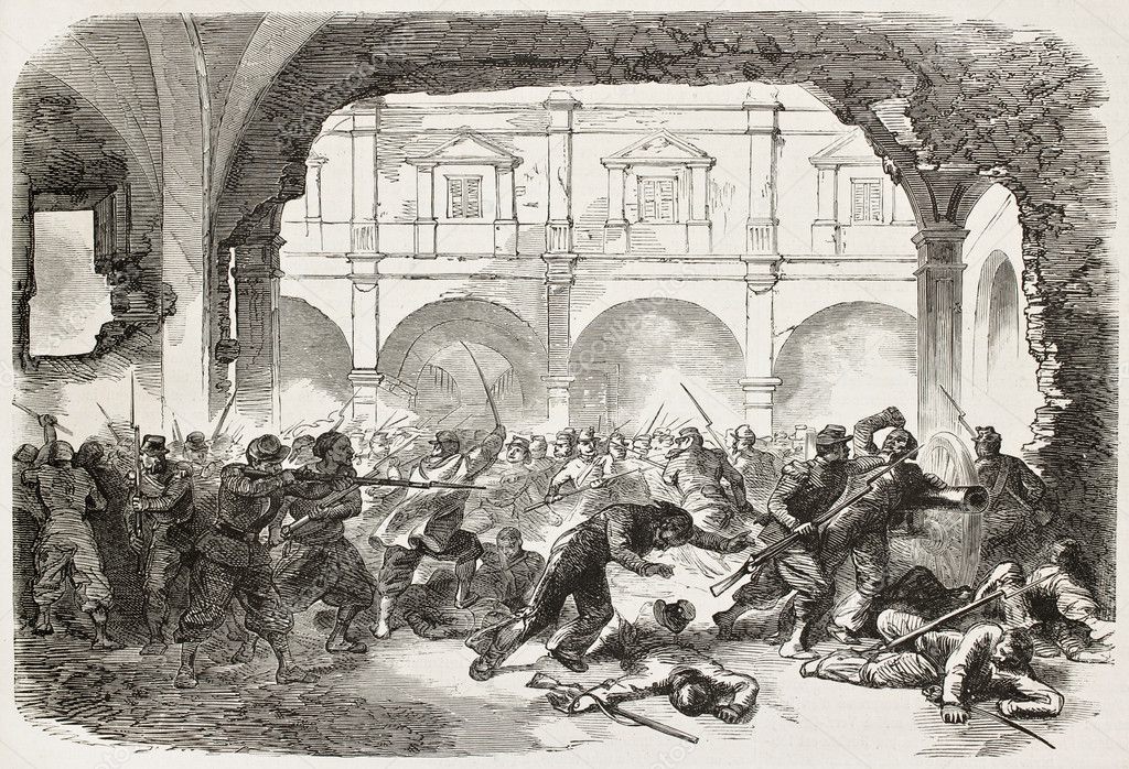 Puebla prison battle