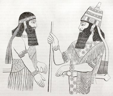 Assyrian drawings clipart