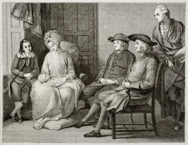 Benjamin west familjen — Stockfoto