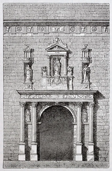 Aumale kilise portal — Stok fotoğraf