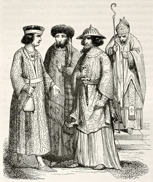 Middeleeuwse kostuums — Stockfoto