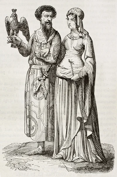 Mittelalterliche Kostüme — Stockfoto