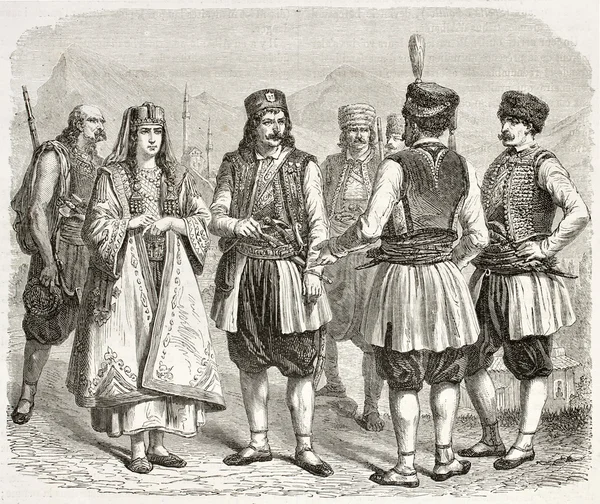 Montenegrinische Kostüme — Stockfoto