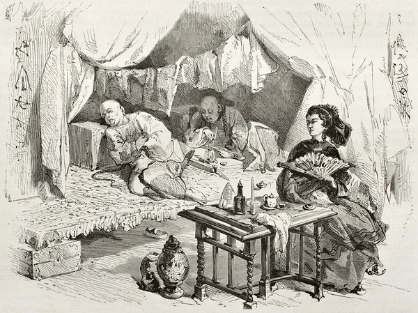 Palaczy opium — Zdjęcie stockowe