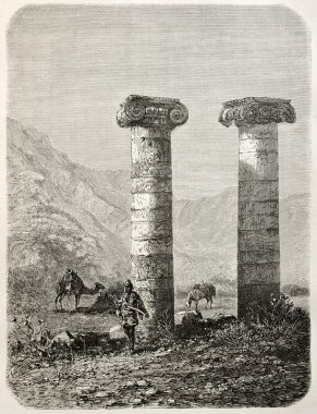 Kibele tapınağın sütunları