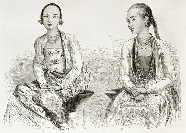 Chicas birmanas — Foto de Stock