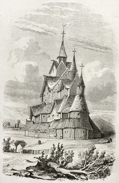 Heddal εκκλησία πεντάγραμμο — Φωτογραφία Αρχείου